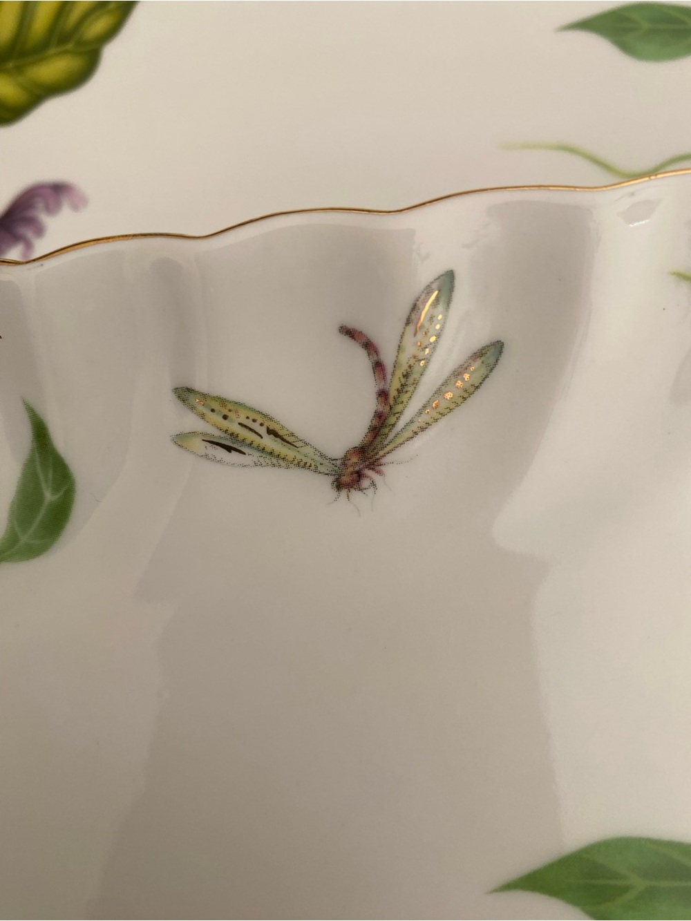 Set Of 2 Godinger & Co. Jardin. Large Sandwich Trays / oval serving platters - Picture 6 of 12